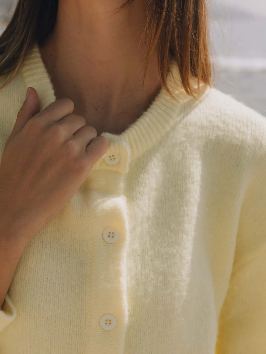 Women Knit Cardigans Soft Solid Button Down Long Sleeve Casual Sweaters