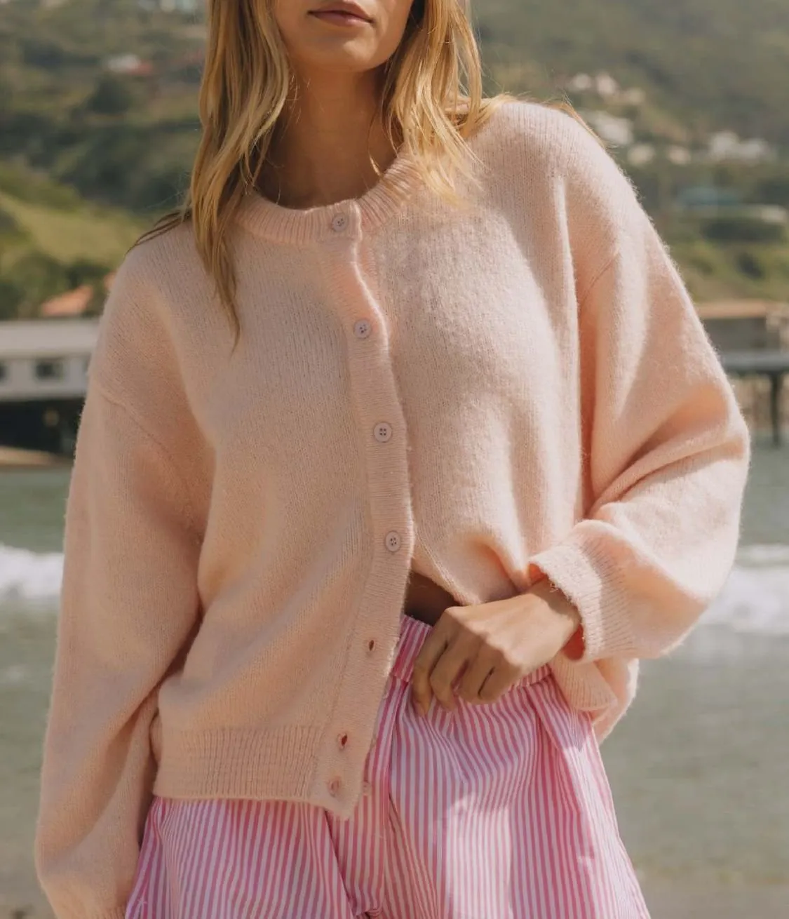 Women Knit Cardigans Soft Solid Button Down Long Sleeve Casual Sweaters