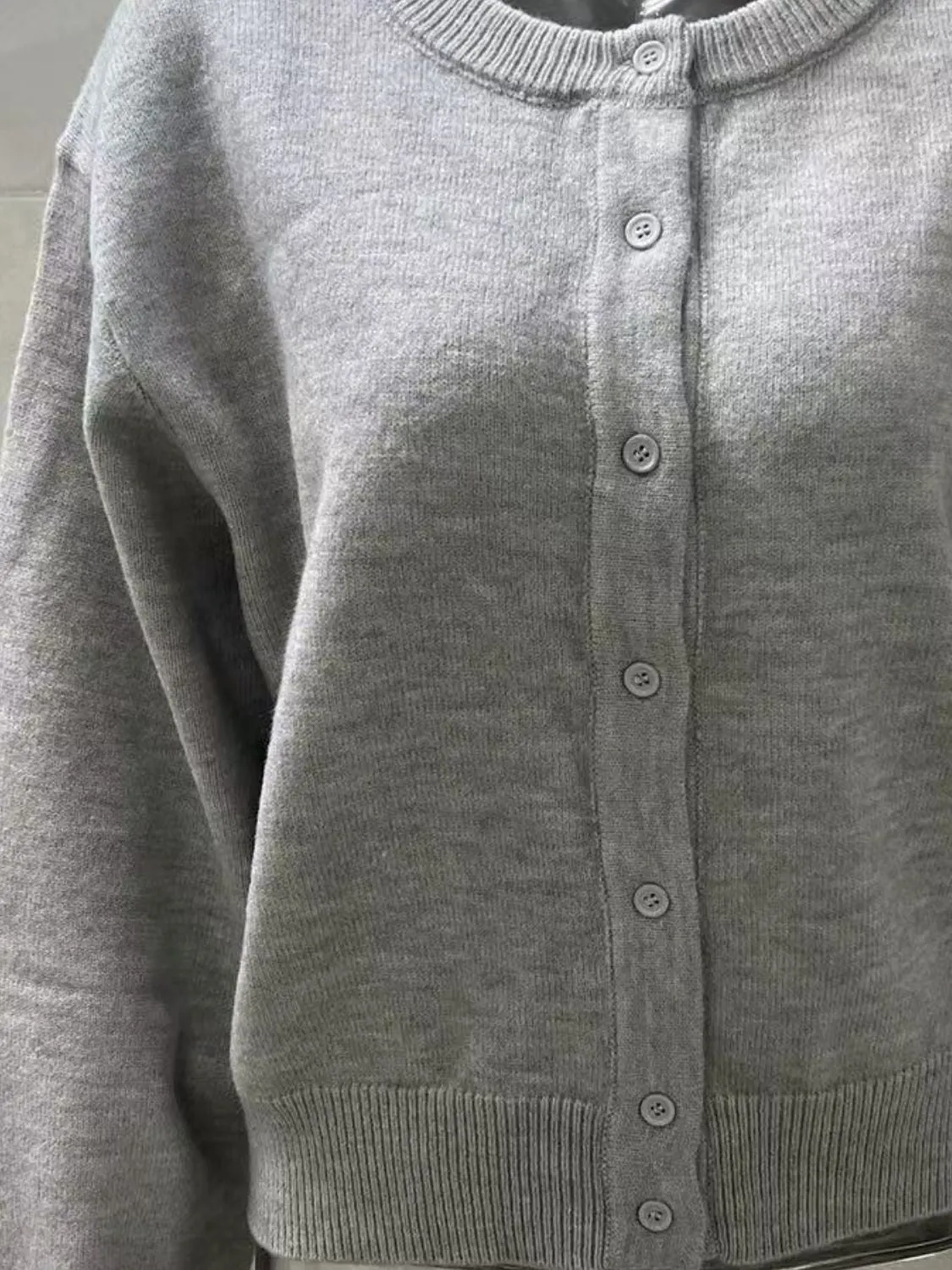 Women Knit Cardigans Soft Solid Button Down Long Sleeve Casual Sweaters